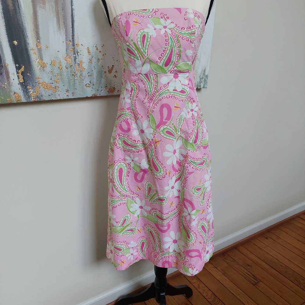 Stunning Classic Lilly Pulitzer strapless sundress